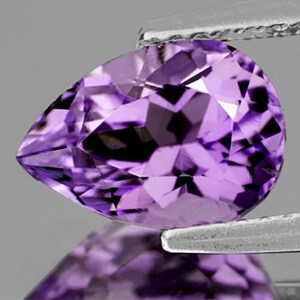 9.5x7 mm Pear Brilliant Cut AAA Fire Natural Pink Purple Amethyst {Flawless-VVS Clarity}, Natural Loose Gemstone for Jewelry