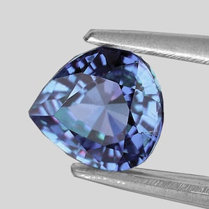 0.79cts Pera 6x5 mm AAA Fuego Natural Top Ceilán Azul Zafiro {Flawless-VVS } , Piedra preciosa suelta natural para joyería