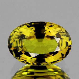 Yellow Tourmaline 1.78 carat Oval 10x7 mm, Flawless-VVS Clarity, Natural Loose Gemstone for Jewelry