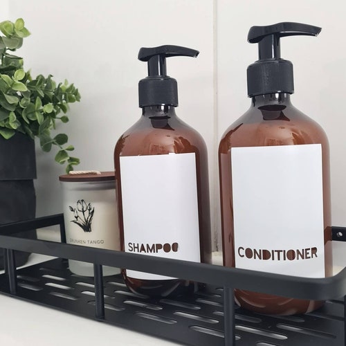 Personalised Labels Shampoo Conditioner Shower Gel Etsy UK