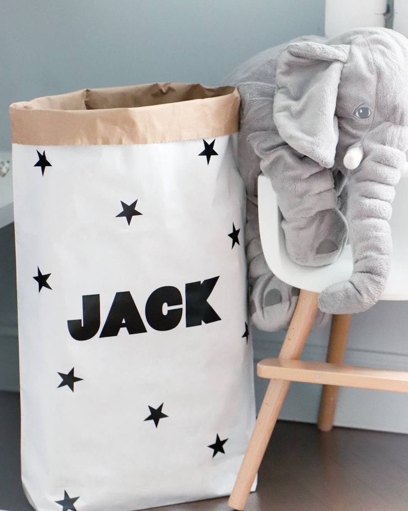 Books magazines blankets  Storage bag  Paper Toy Bag Personalised Paper Storage Bag for toys different colours available