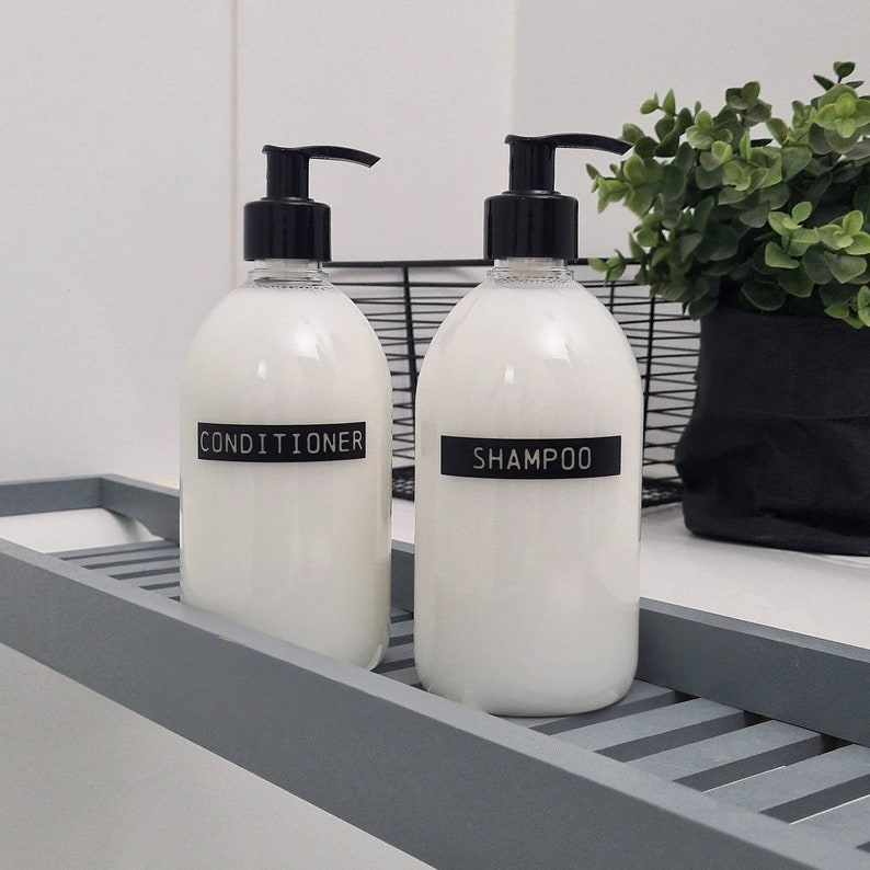 Personalised Labels Shampoo Conditioner Shower Gel Etsy UK