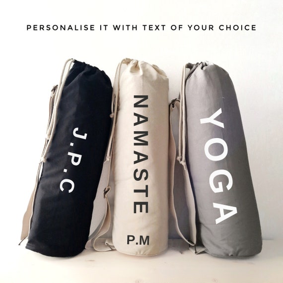 Personalised Yoga Mat Bag. Gym Mat Bag. Pilates Mat Bag. Yoga Mat Carrier.  Custom Yoga Mat Bag. Personalised Gym Bag 
