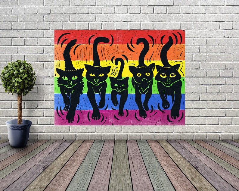 Art print KATZENBANDE