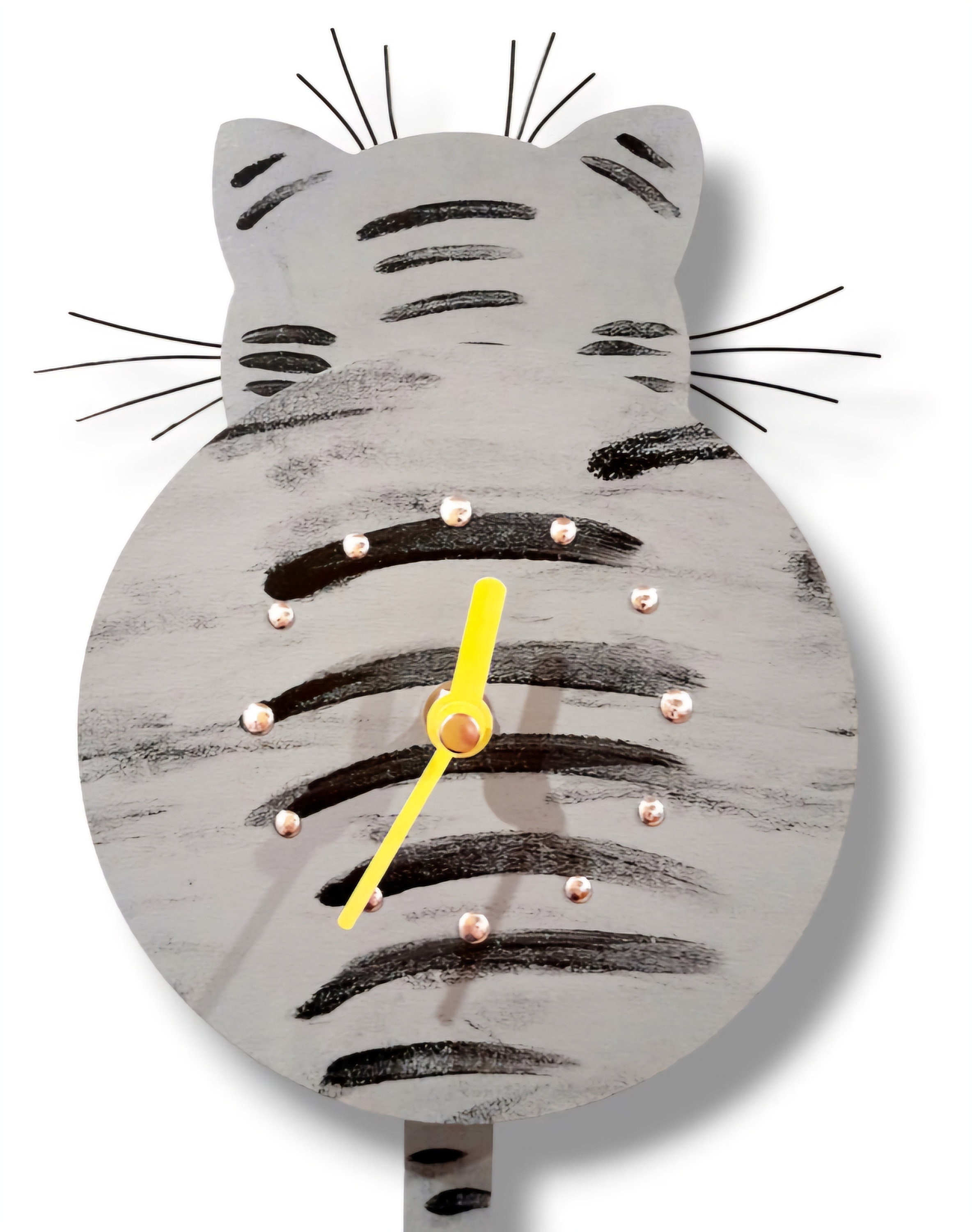 Pendulum Clock COSMO, Cat Clock, Wall Clock, Tail Swings Back and Forth ...