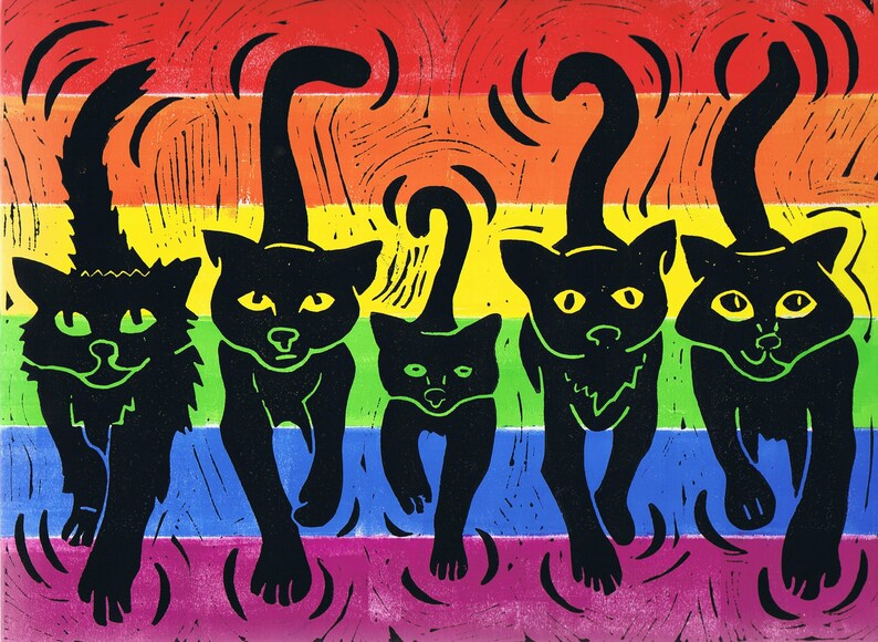 Art print KATZENBANDE