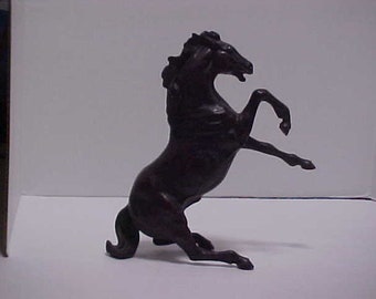Stallion Mustang HORSE bucking READY TO PAINT CERAMIC BISQUE hind legs up