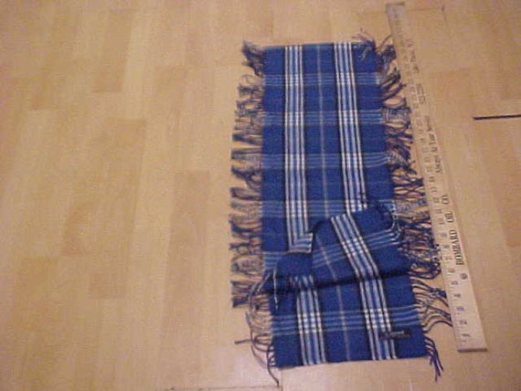 Vintage Unisex Cashmink Soft Acrylic Scarf Blue B