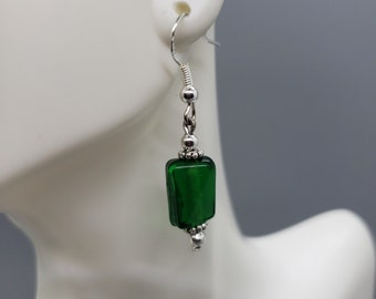 Emerald Earrings, Handmade Earrings, Dangle Earrings, Gift For Women