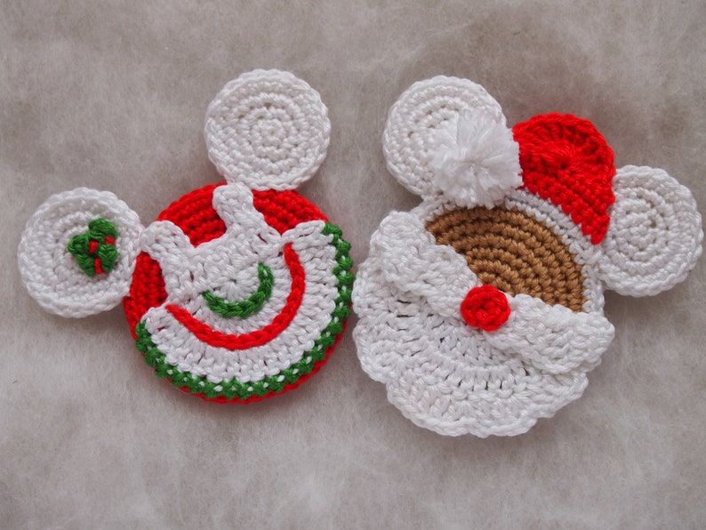Christmas Mouse crochet pattern, Mouse Santa Claus, Mrs Santa Claus, the Grinch image 4