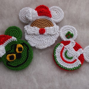Christmas Mouse crochet pattern, Mouse Santa Claus, Mrs Santa Claus, the Grinch image 5