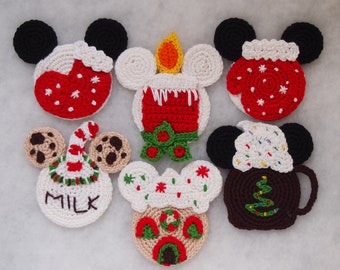 Christmas Mouse crochet patterns, Discount package