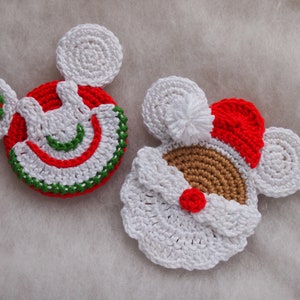 Christmas Mouse crochet pattern, Mouse Santa Claus, Mrs Santa Claus, the Grinch image 2