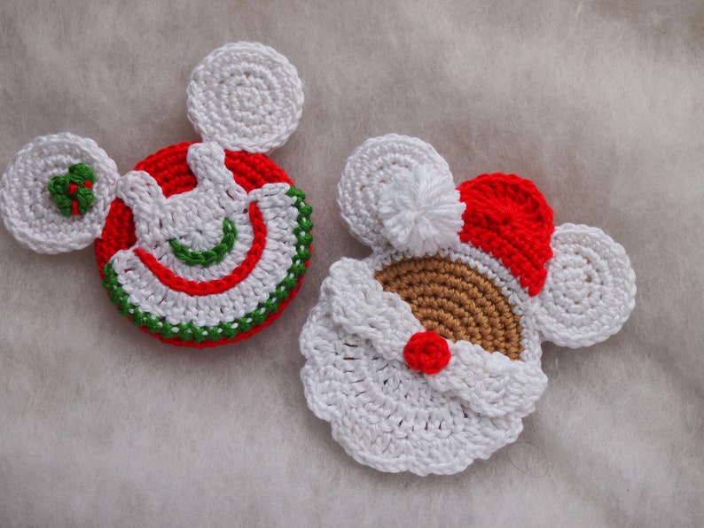 Christmas Mouse crochet pattern, Mouse Santa Claus, Mrs Santa Claus, the Grinch image 2