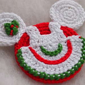 Christmas Mouse crochet pattern, Mouse Santa Claus, Mrs Santa Claus, the Grinch image 8