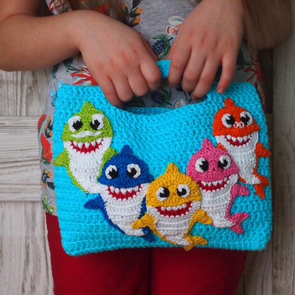 Sharks Handbag crochet patterns, crochet pattern Shark Purse crochet pattern , Shark Bag crochet pattern