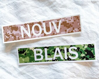 Name Tape Vinyl Decal – Milso | Military Girlfriend | Military Wife | Military | Active Duty Military | Laptop, Car, Tumbler Decal | Gift