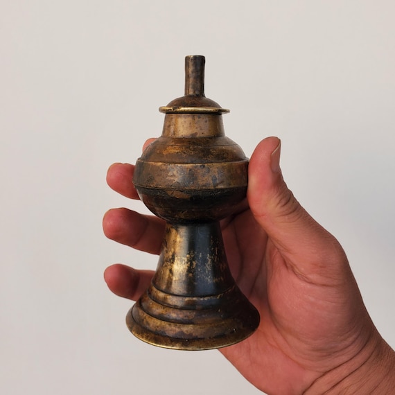 Antique Nepalese Newari Traditional Oil Lamp - Nepal - Etsy