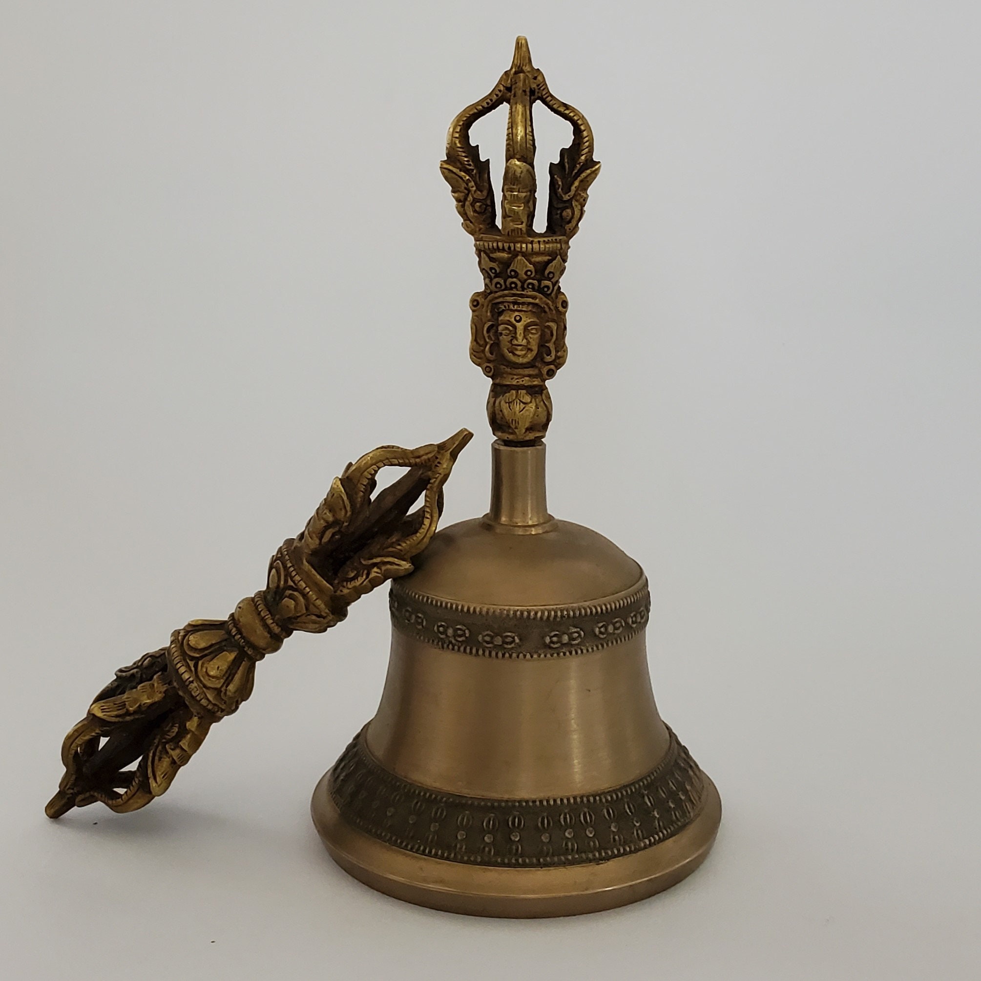 Tibetan Buddhist Bronze Bell 6
