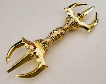 Japanese Artistic 3 Pronged Vajra/Dorje 7&quot;-9&quot; - Nepal