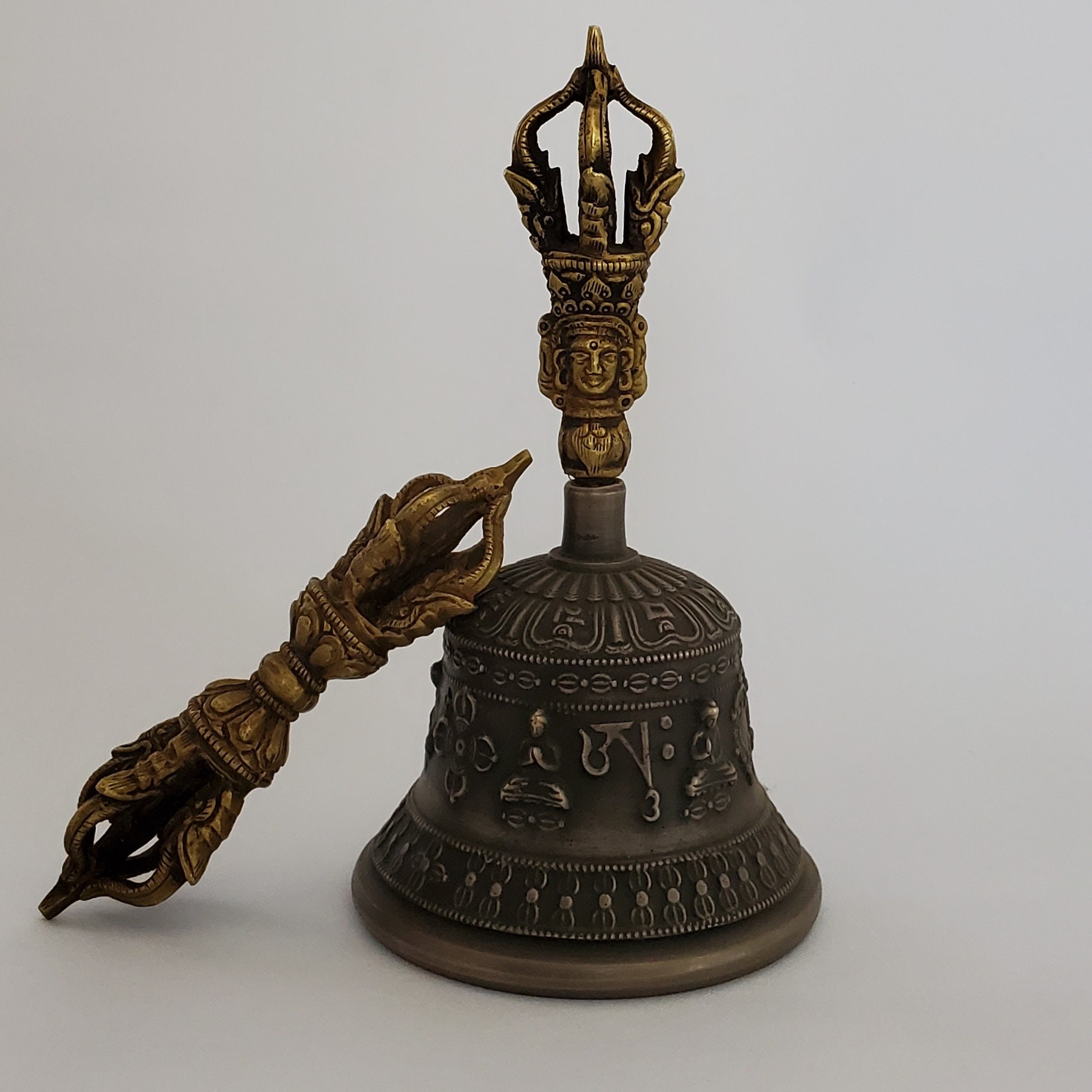 Tibetan Buddhist Bronze Bell 6
