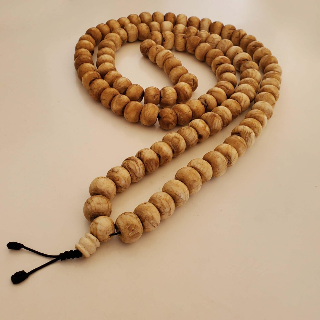 Tibetan Buddhist Huge Conch Shell 108 Prayer Beads 60