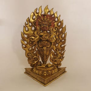 Old Tibetan Buddhist Vajrakilaya Phurba Statue 9.5 inches - Nepal