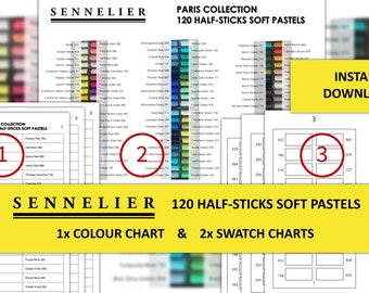 Sennelier Soft Pastel 120 Half Stick Set Paris Collection