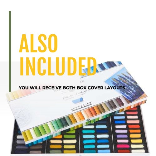 Sennelier Colour Swatch Chart Soft Pastels 80 Plein Air Landscape - DIY ...