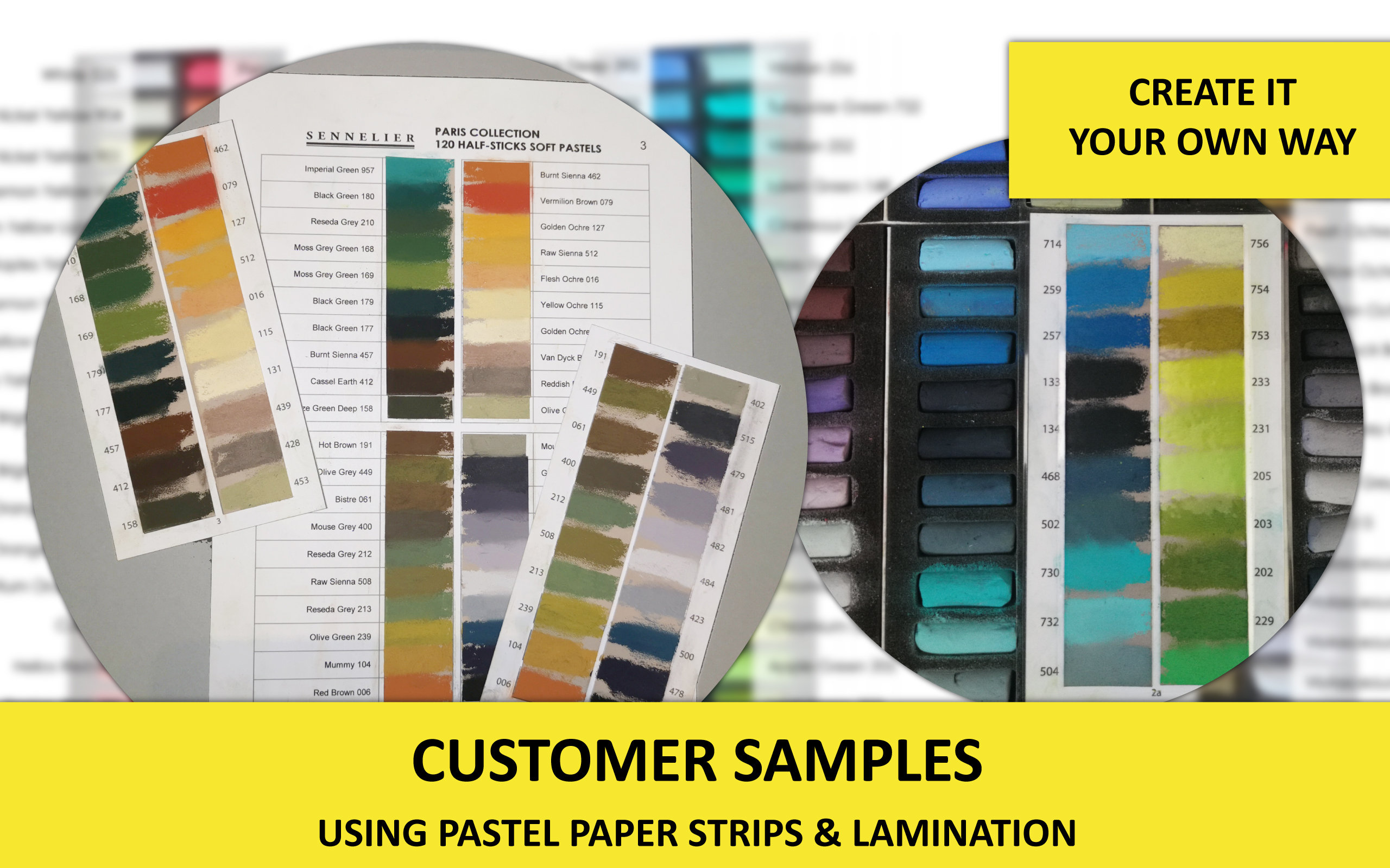 Sennelier 120 Soft Pastels Paris Colour Swatch Chart - DIY Printable - Etsy