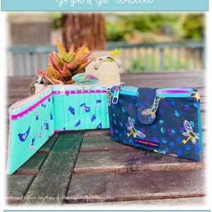 Gryn & Go Wallet PDF Sewing Pattern, Easy Pattern, Beginner Pattern, Instant Download, Wallet Pattern