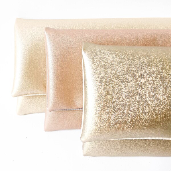 Sweetie Fine Glitter Acrylic Clutch - Rose