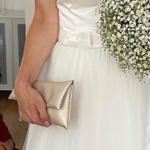 Bride Bag Pearl, Peal Leather, Clutch, Accessoire Bride ohne Handschlaufe