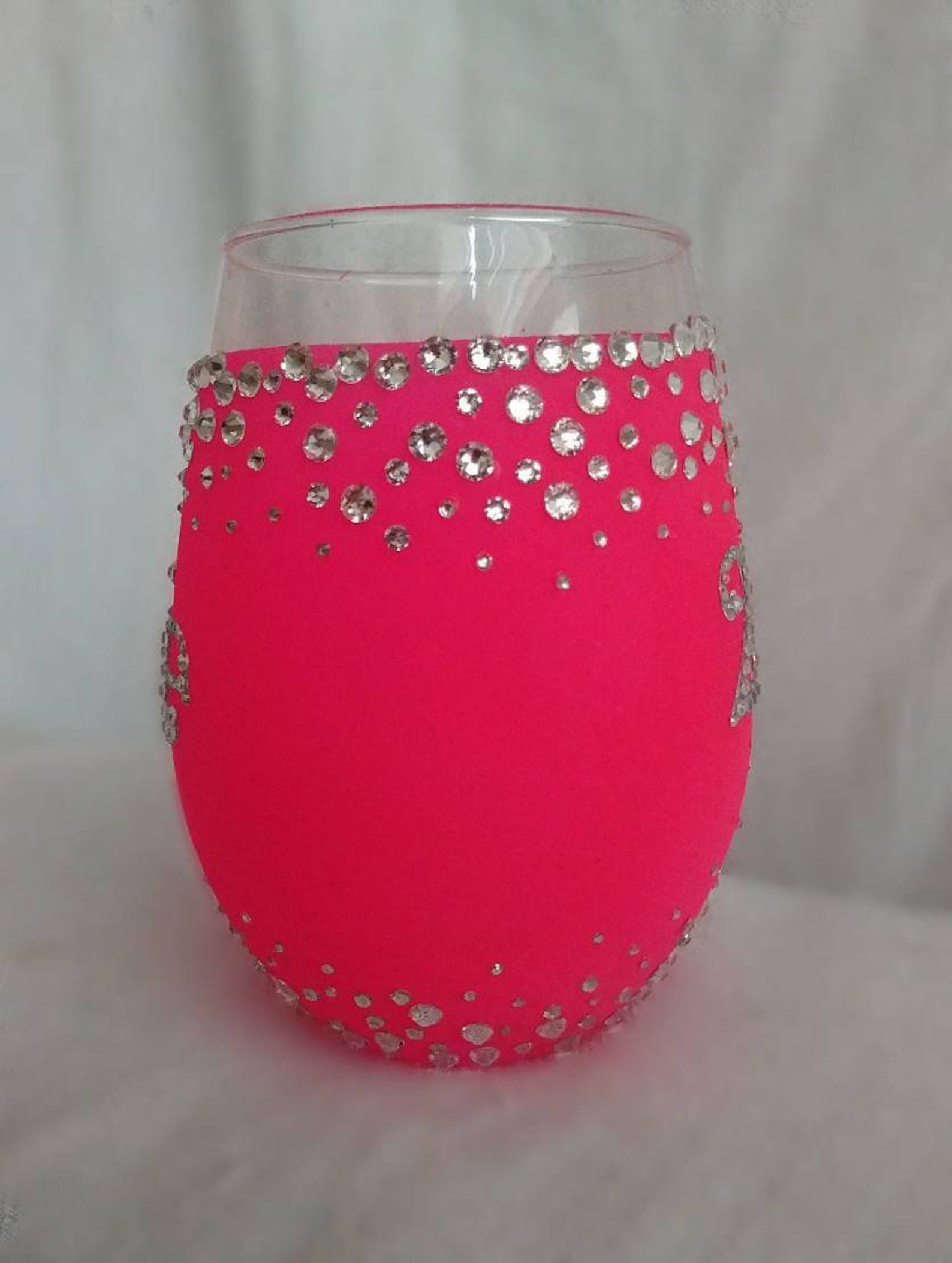 Personalized Stemless Wine Glass Etsy