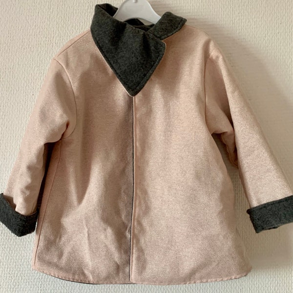 Manteau/veste/veste réversible pour petites filles