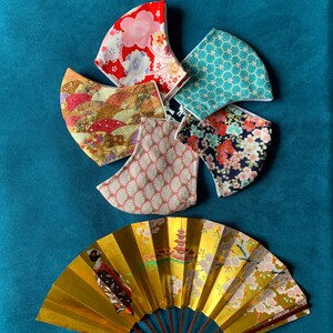 Masque en tissu Japonais, avec poche de filtre et pince nez, Trois couches image 2