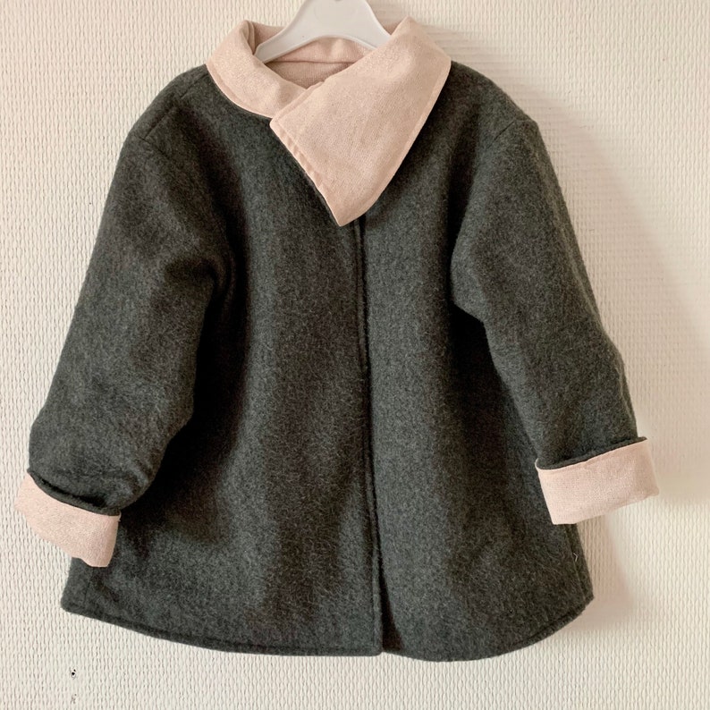 Reversible coatjacketveste for little girls