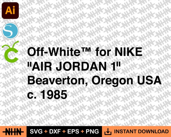 off white jordan 1 stencil