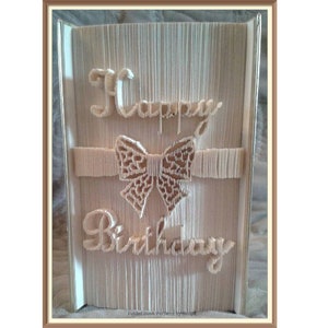 Birthday Book Folding Pattern (130)