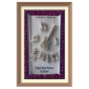 Guitar Book Folding pattern (2101)