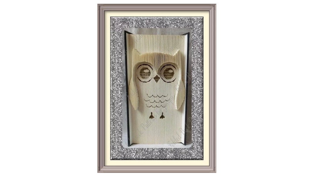 Owl Cut and fold Book art Pattern (3006)