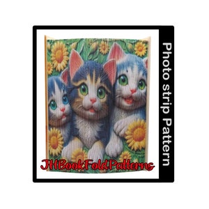 Summer Kittens Photo strip Book art pattern (2412PS)