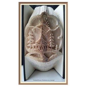 Christmas Cut and foild Book art Pattern (A17)