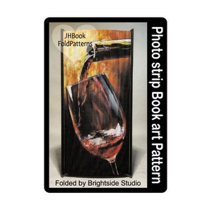Red Wine Photo strip pattern (1337PS)