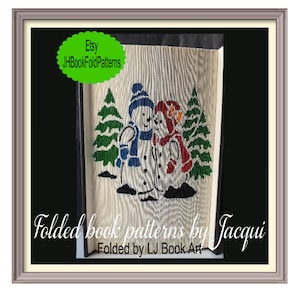 Snowmen Book Folding Pattern (5381)