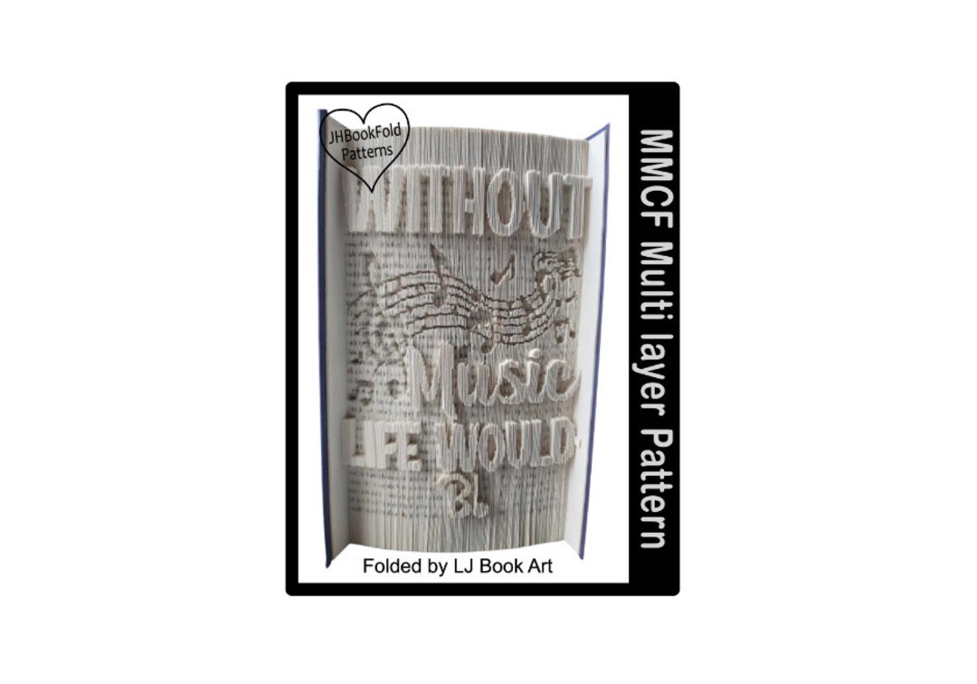 アート・デザイン・音楽 STYLE BOOK pattern and print Without Music Cut and Fold Book Art Pattern (6209) - Etsy