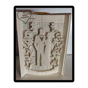 Brautpaar Cut and fold Buchkunst Muster (6218)