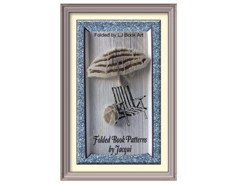 Beach Cut and fold Book art pattern (2109)