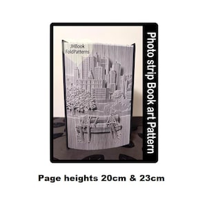 City life Photo strip Book art pattern (1087PS)