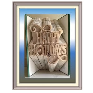Christmas Cut and fold Book art pattern (2743)